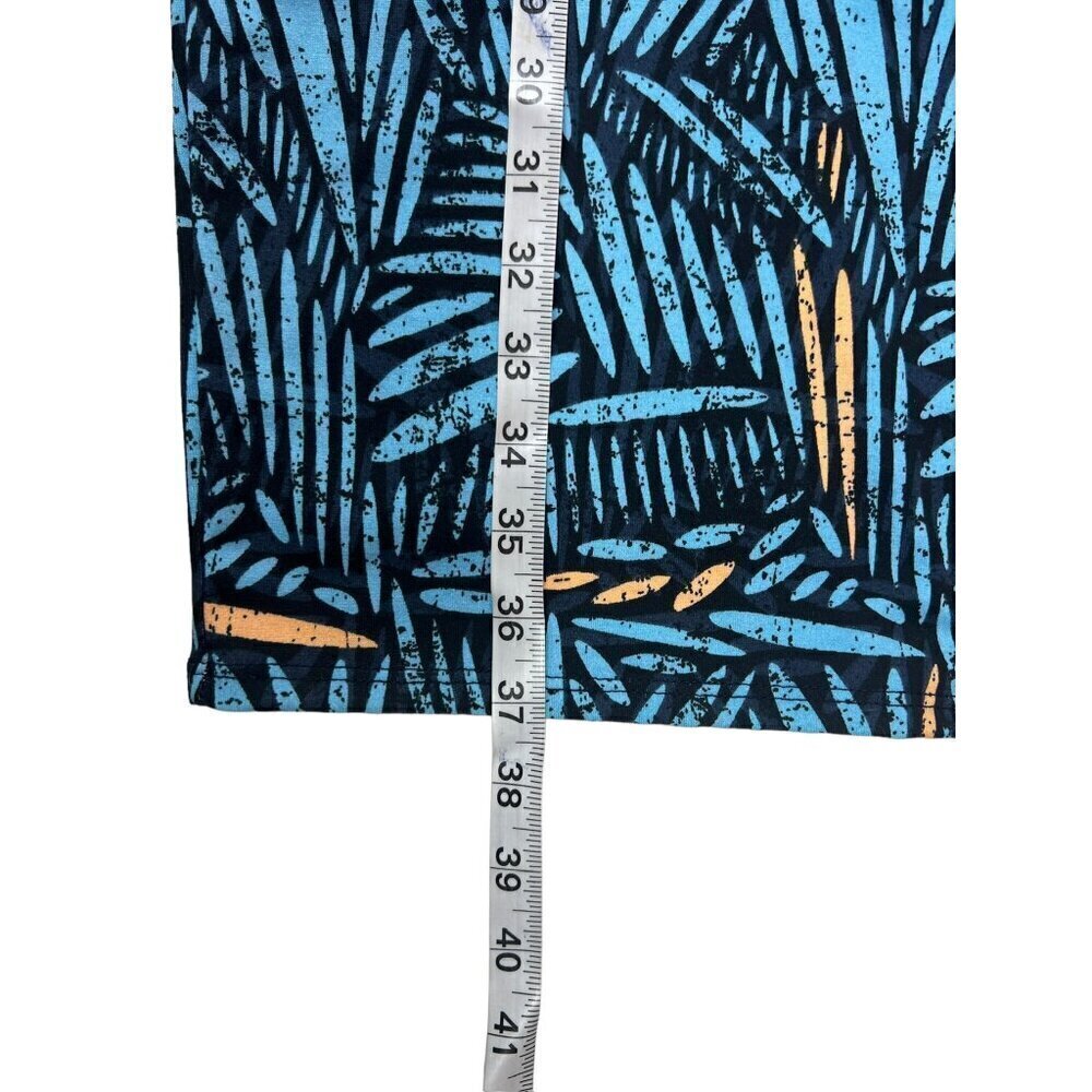 LulaRoe Julia Women's Blue & Black Dress - Picture 6 of 6